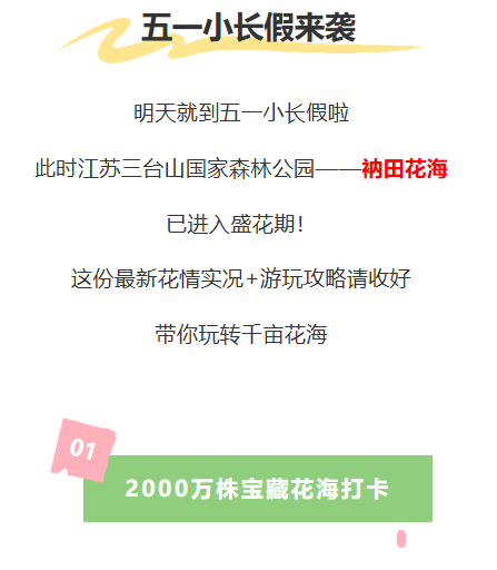 三台山五一赏花季活动预告来啦！2220亩宝藏花海等你来撩！(图1)